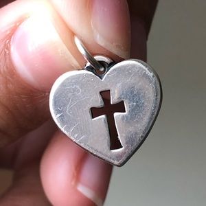 Crosslet Heart Charm